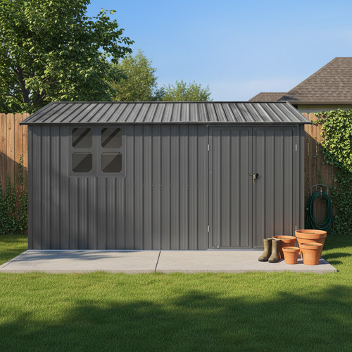 Metal storage shed - metal,