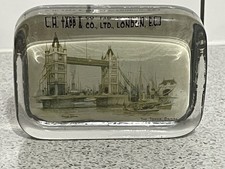 TOWER BRIDGE GLASS PAPERWEIGHT