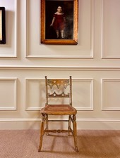ANTIQUE REGENCY PAINTED CHAIR