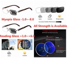 Rimless Wood Bifocal