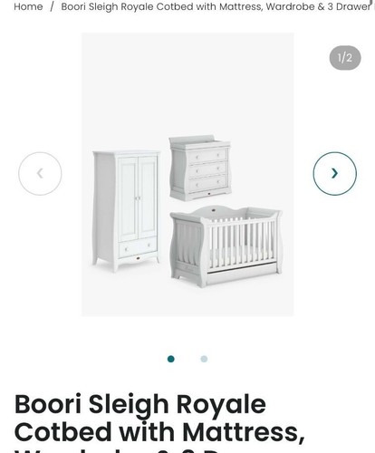 Boori cot wardrobe and - boori, cot,