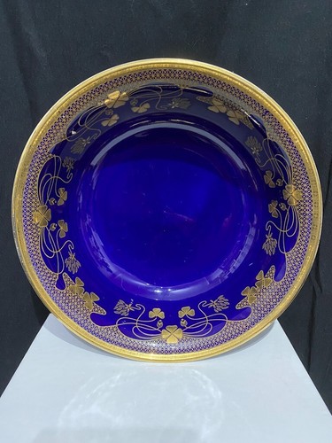 Antique cobalt blue large bowl