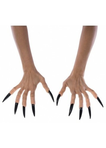 Long witches fingers - long, black