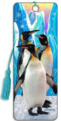 Bookmark emperor penguin - 3d,