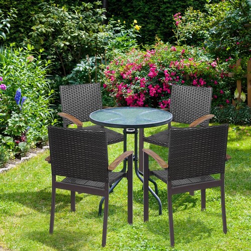 Set patio dining chairs - 4,