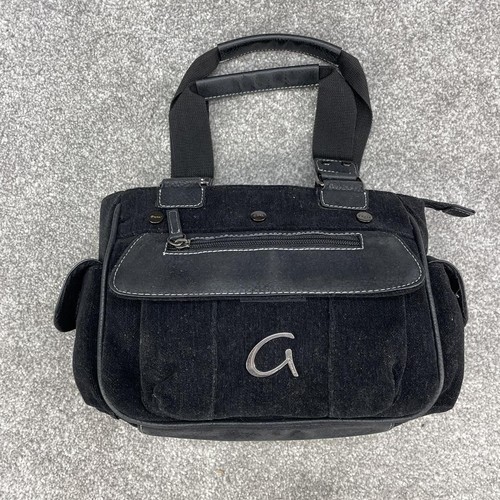 Gionni black corduroy handbag - black,