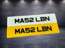 PRINTED 50MM METRO FONT NUMBER