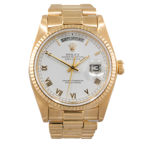 Pre owned 18ct rolex day - pre-owned,