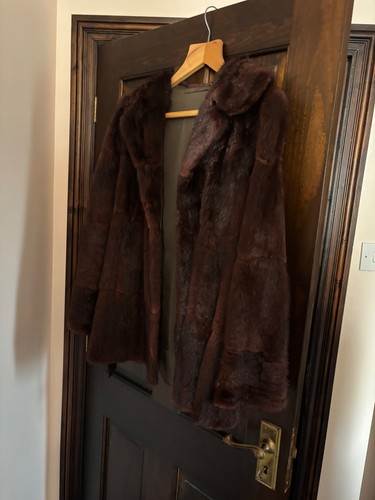 Musquash midi jacket real - , fur