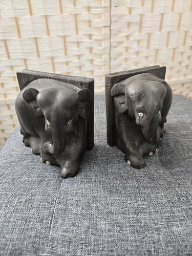Vintage hand carved ebony - carved,