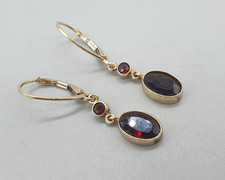 Vintage 9ct yellow gold garnet - 9ct,
