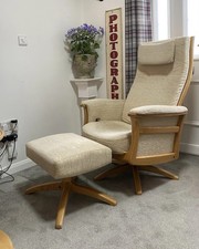 Ercol Gina Recliner Swivel Ash
