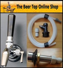 Beer Tap NukaTap Flow Control SS Faucet & Shank with Beer Line. Kegerator Kit.