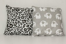 2pack baby pillows filled patterned cushions 4 pram cot bed elephants  1 year +