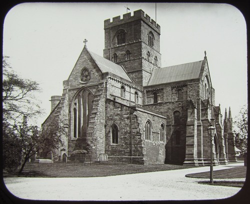 Glass magic lantern slide view - slide,