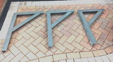 LARGE STEEL BRACKETS  BRACED  ht  90 cm x w 60 cm Angle  75 x 75 x 6 mm 3 off