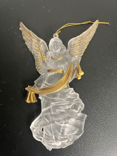 Clear angel christmas ornament - clear,