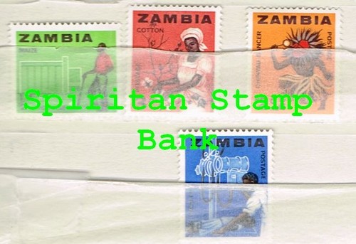 Zambia stamps assorted - stamps:, 4