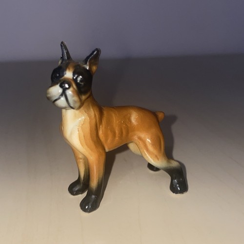 Mini boxer dog figurine - boxer,