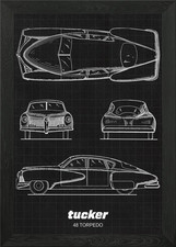 Tucker 48 Torpedo Framed Wall