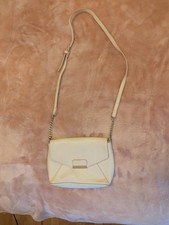 Mango white saffiano leather