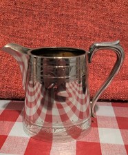 Vintage Silver Plated Milk Jug. Walker And Hall. Made In Sheffield.