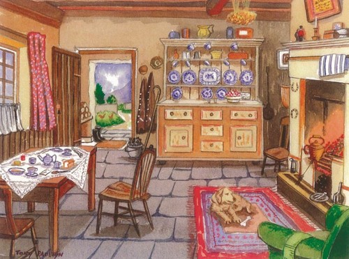 Traditional welsh cottage - cottage,