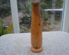 Hand turned wooden bud vase