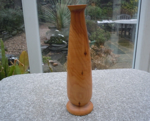 Hand turned wooden - , vase