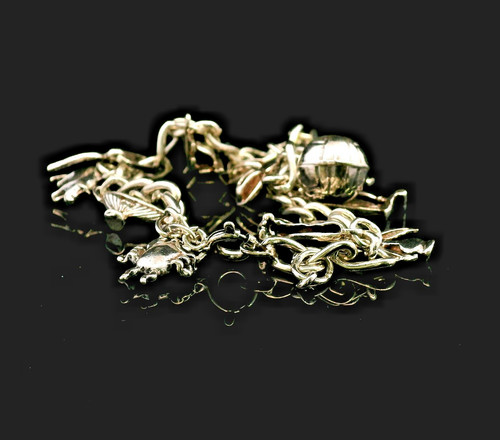 Curb link silver - curb,