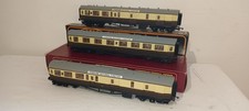 OO gauge EXCELLENT 3x Airfix Mainline GWR Centenary Coach Brown Cream BOXED