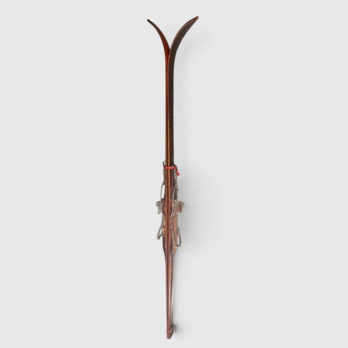 Vintage wooden ski - vintage,