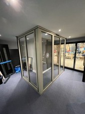 ALUMINIUM CORNER BIFOLDS TERRACE ALI CREAM EXTERNAL EXTENSION EXTERIOR NEW