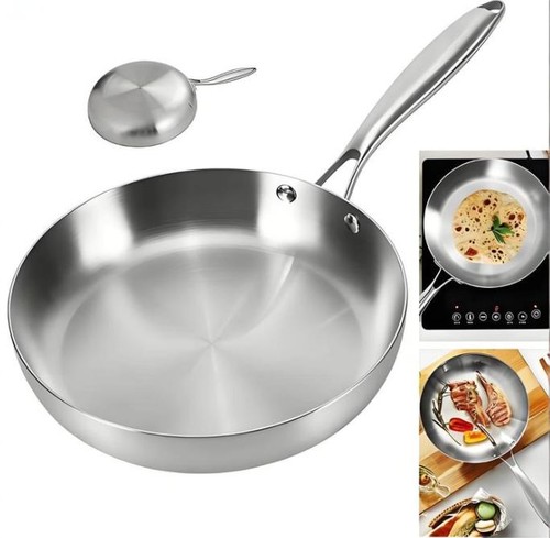 410 stainless steel frying - 410, pan