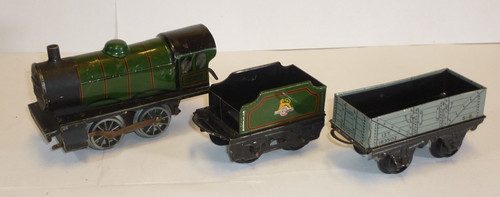 Vintage hornby train - &, trucks