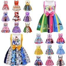 Girls Costume Bowknot Dress