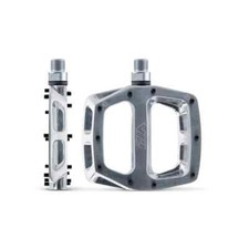 DMR V12 Flat Bicycle 9/16" Pedals For MTB BMX Downhill Trails In Silver In Box