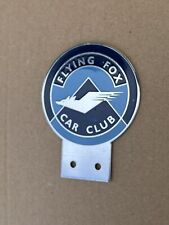 RARE FLYING FOX CLUB CAR BADGE MASCOT ENAMEL   EXTREMELY RARE (E200)