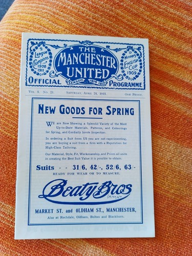 1915 cup final - final, sheffield