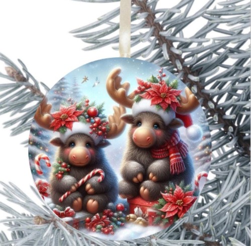 Moose hanging bauble gift - hanging,