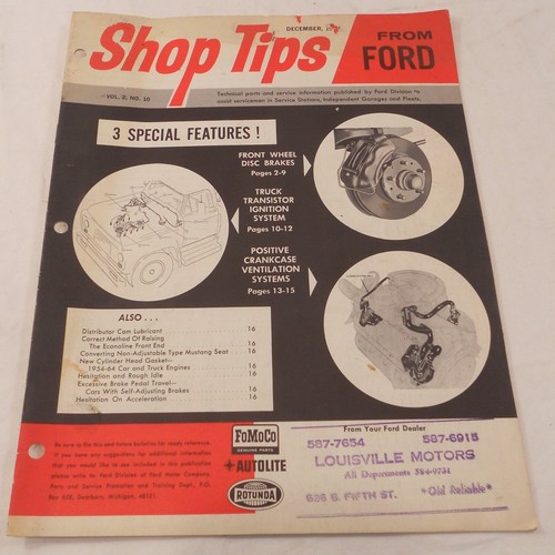 Ford shop tips from - shop,