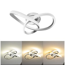 Dimmable 3 Colors LED Ceiling Light Modern Chandelier Lamp Bedroom Living Room