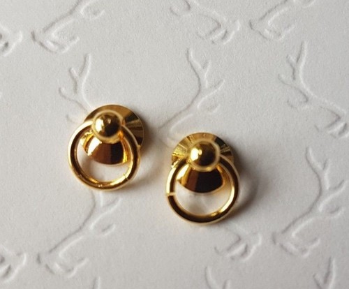 Gold door knobs drawer - 2x,