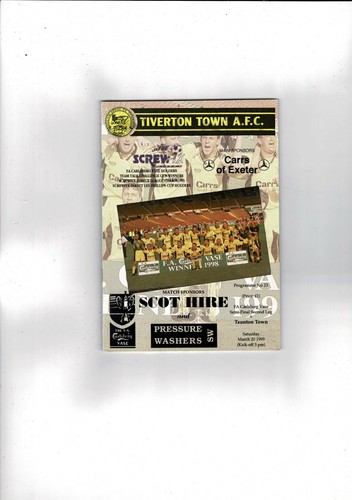 1998 tiverton town v - tiverton,