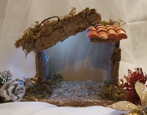 Christmas crib nativity - nativity, shed