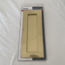 Brass Finish Letter Box 254mm x 102mm sprung in Package With Screws Perfect