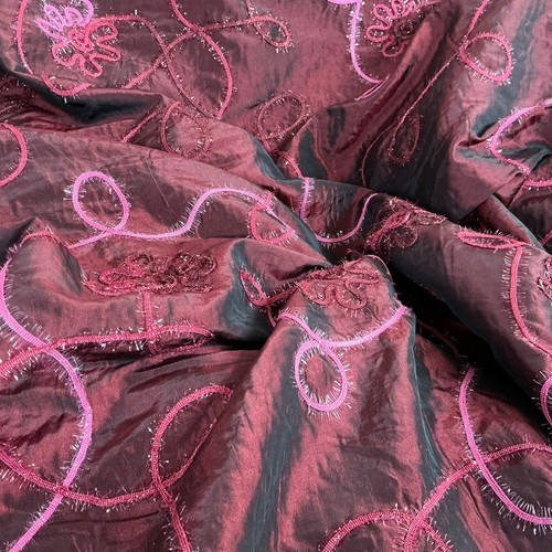 Ribbon floral taffeta fabric - ribbon,