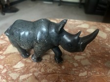 Heavy green stone Rhinoceros 