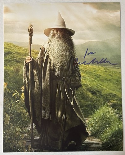 Ian mckellen signed photo - mckellen,