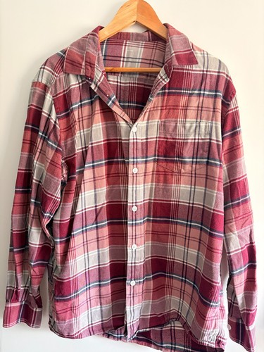 Muji men red - men's, check